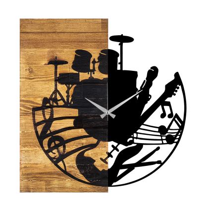 Fali óra 60x58 cm 1xAA fa/fém