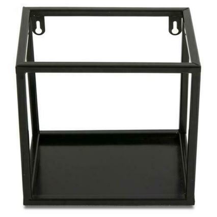 Fali polc 20x20 cm fekete