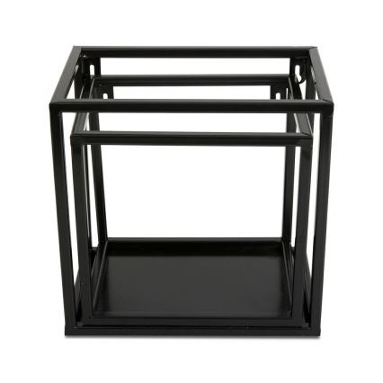 Fali polc 20x20 cm fekete