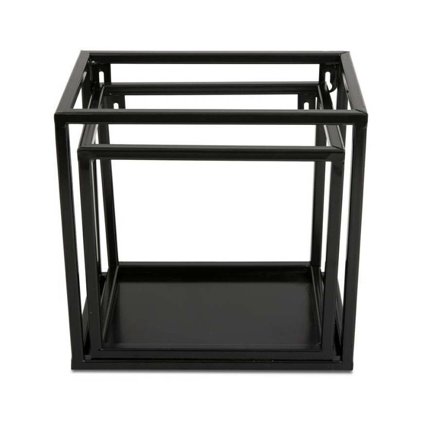 Fali polc 20x20 cm fekete