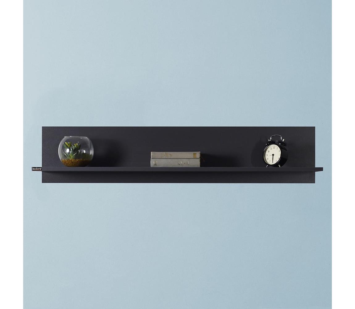 Adore Furniture Fali polc 25x120 cm antracit