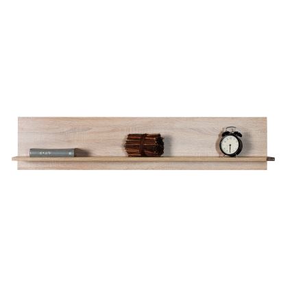 Fali polc 25x120 cm barna