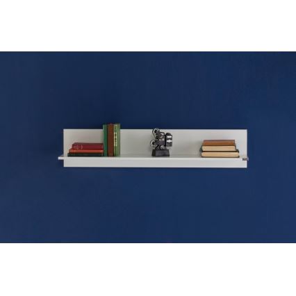 Fali polc 25x120 cm fehér