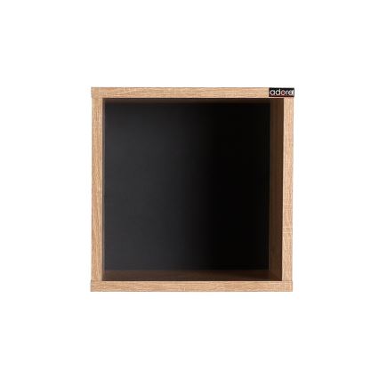 Fali polc 33x33 cm barna