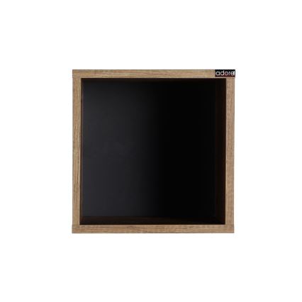 Fali polc 33x33 cm barna