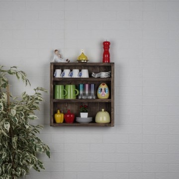 Fali polc 42x42 cm fenyő