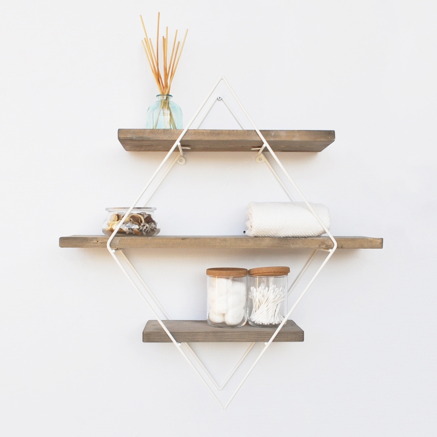 Fali polc 42x62 cm fenyő