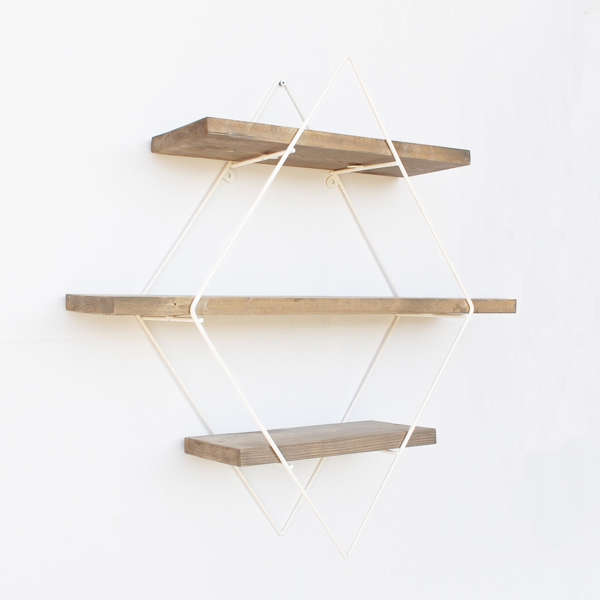 Fali polc 42x62 cm fenyő