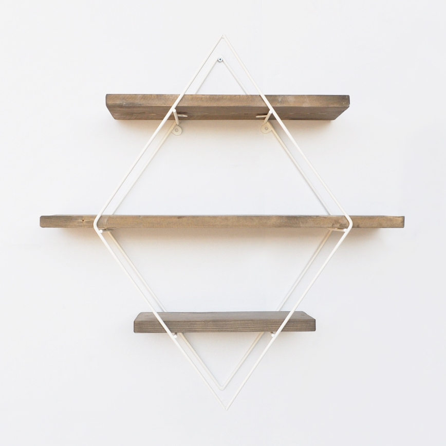 Fali polc 42x62 cm fenyő