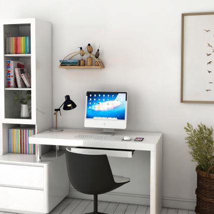 Fali polc 45x18 cm tölgy/arany