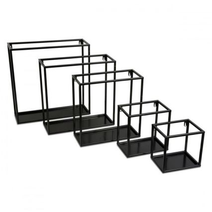 Fali polc 45x45 cm fekete