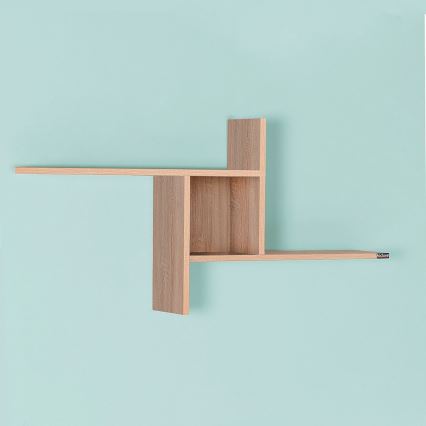 Fali polc 50x100 cm barna