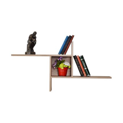 Fali polc 50x100 cm barna