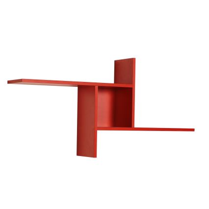 Fali polc 50x100 cm piros