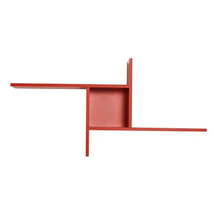 Fali polc 50x100 cm piros