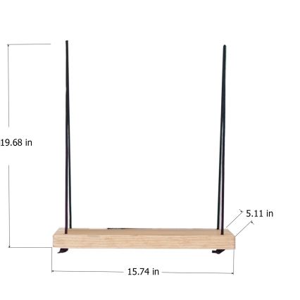 Fali polc 50x40 cm fenyő