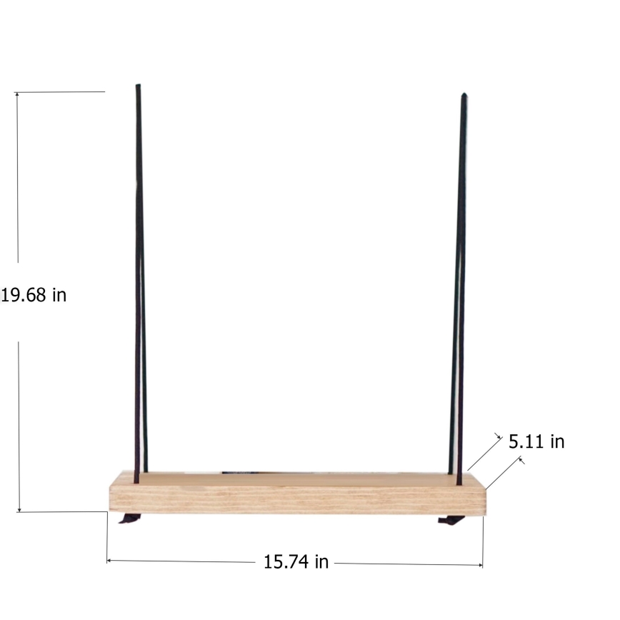 Fali polc 50x40 cm fenyő