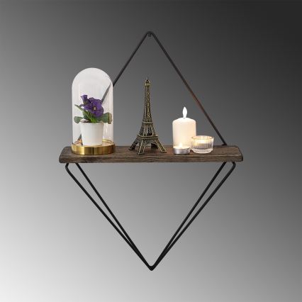 Fali polc 60x43 cm fenyő barna