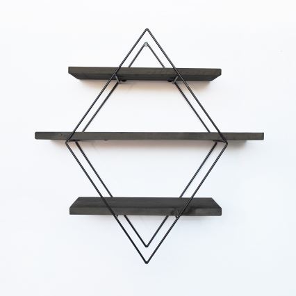 Fali polc 60x60 cm lucfenyő