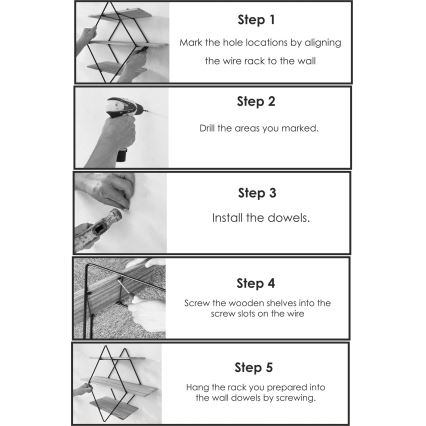 Fali polc 60x60 cm lucfenyő