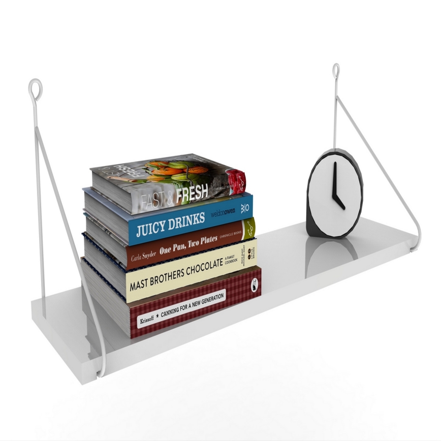 Fali polc ARMONI 20x72 cm fehér