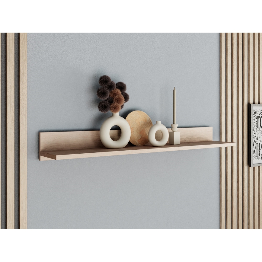 Fali polc BASIC 12x104 cm jackson hickory tölgy