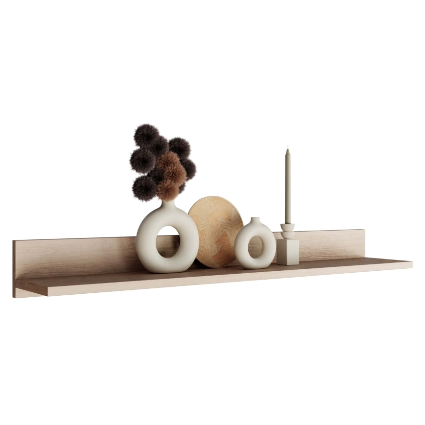 Fali polc BASIC 12x104 cm jackson hickory tölgy