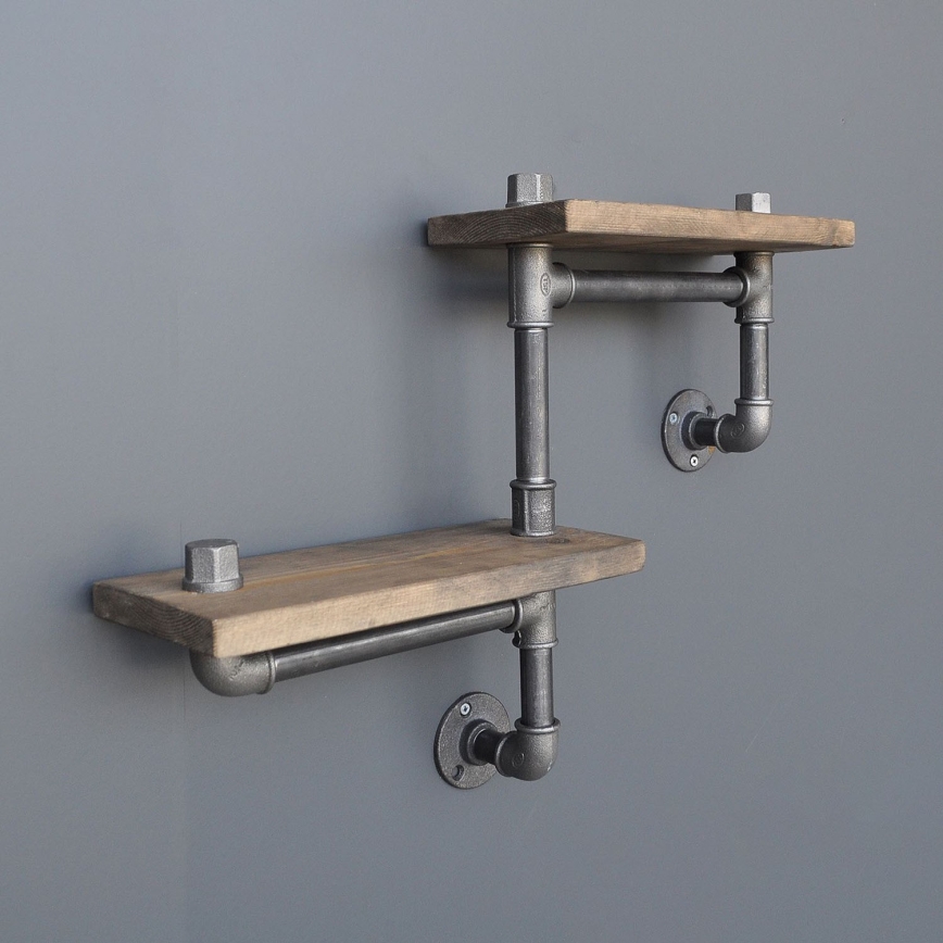 Fali polc BORURAF 30x55 cm fenyő