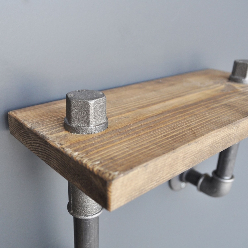 Fali polc BORURAF 30x55 cm fenyő