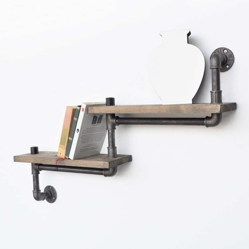 Fali polc BORURAF 35x75 cm fenyő