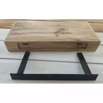 Fali polc HINA 22x100 cm tömör mangófa