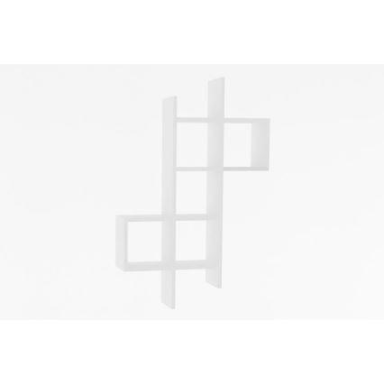 Fali polc KENO 125x78,6 cm fehér