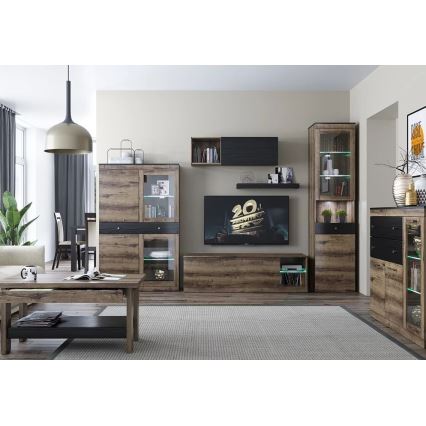 Fali polc LANDU 6x80 cm kolostori tölgy