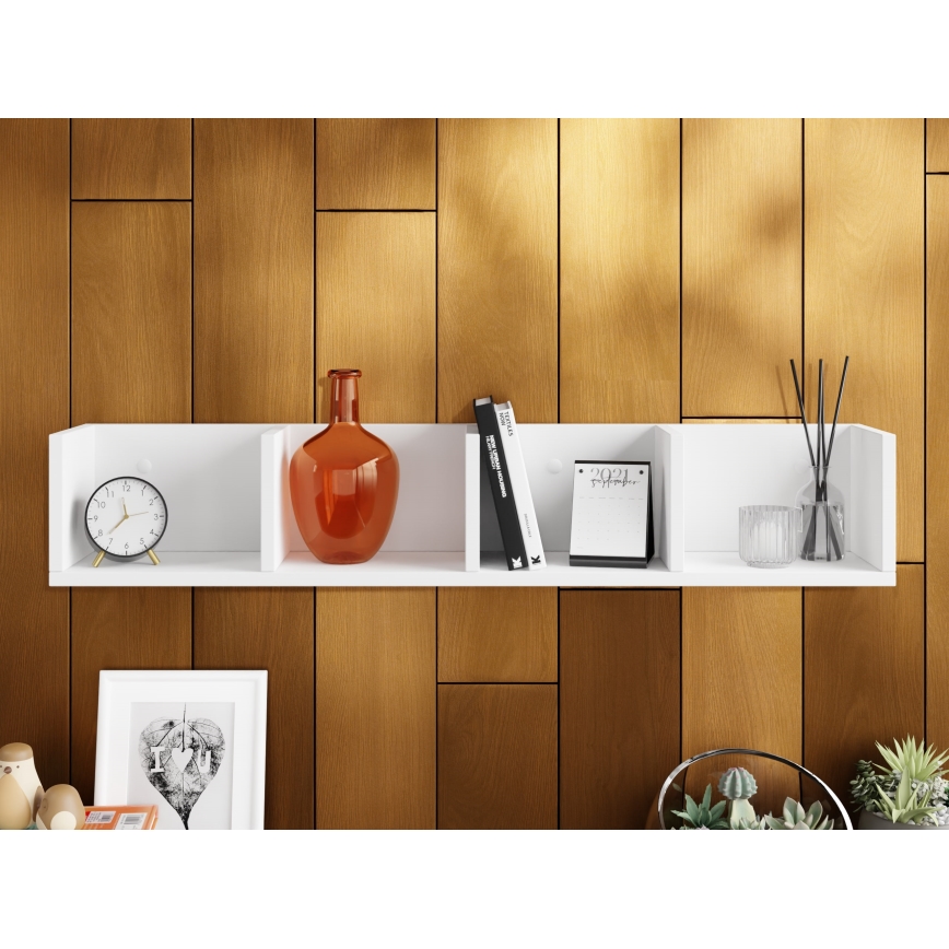 Fali polc LOTIKO 17x95 cm fehér