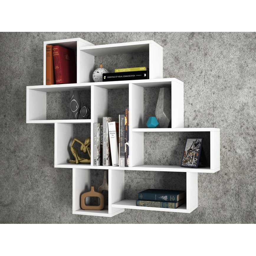 Fali polc PAROLA 103,5x115,5 cm fehér