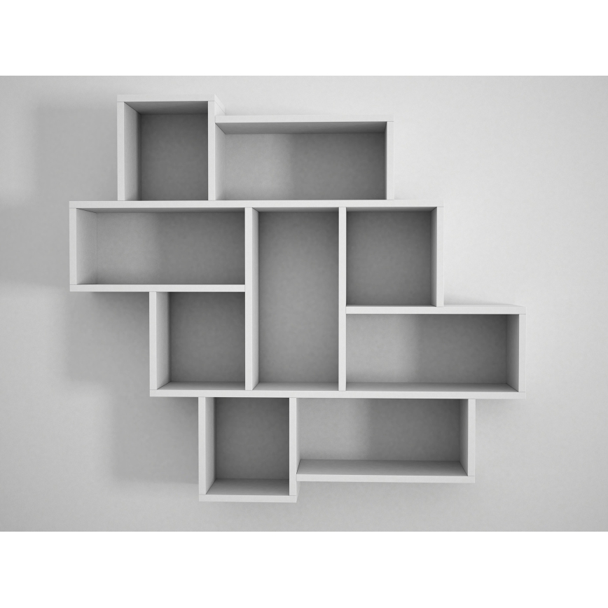 Fali polc PAROLA 103,5x115,5 cm fehér
