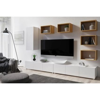 Fali polc PAVO 32,5x50 cm arany tölgy