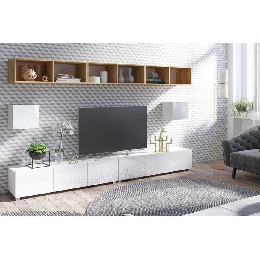 Fali polc PAVO 32,5x50 cm arany tölgy