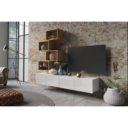 Fali polc PAVO 32,5x50 cm arany tölgy