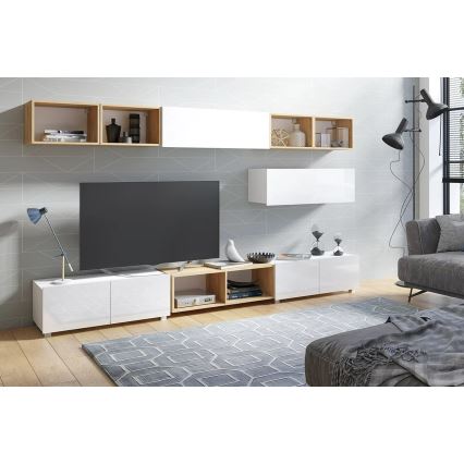 Fali polc PAVO 32,5x50 cm arany tölgy