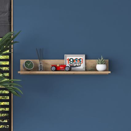 Fali polc RANI 90x15 cm barna