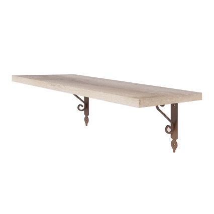 Fali polc RETRO 20x60 cm bézs/réz