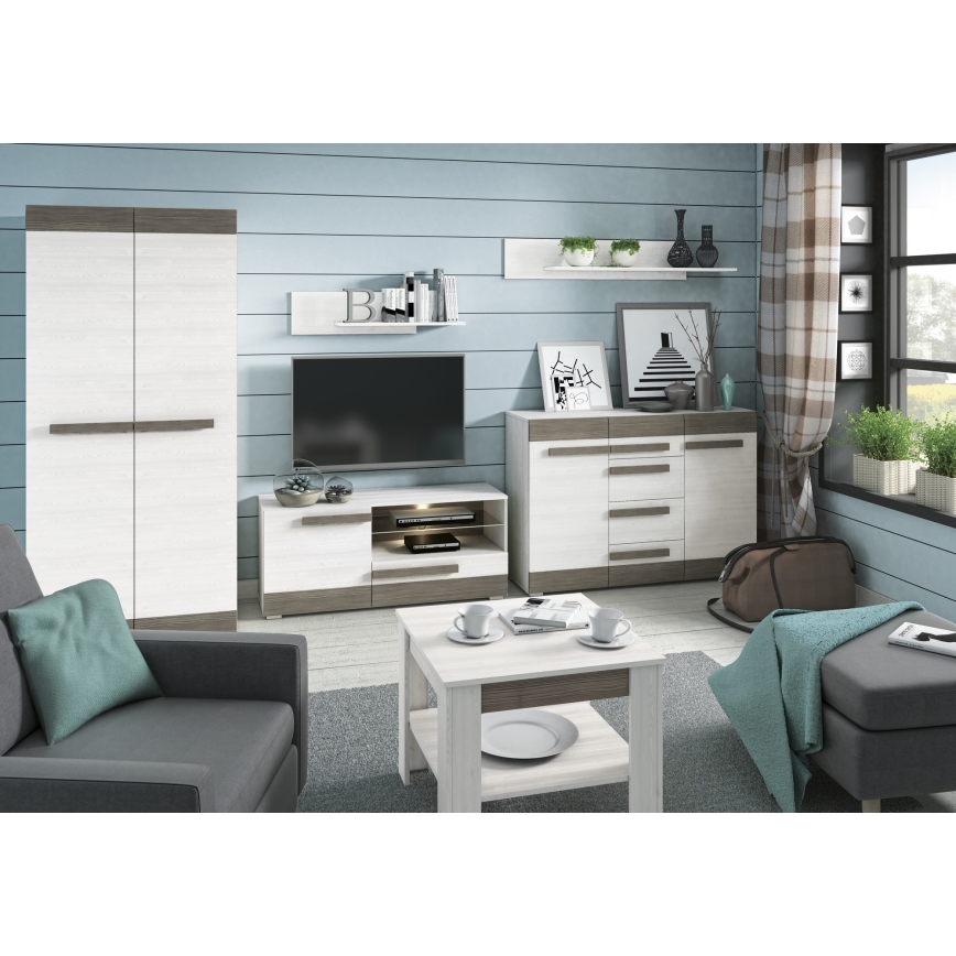 Fali polc SARPA 23x92 cm fehér