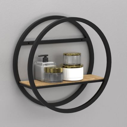 Fali polc SHELF átm. 39,5 cm tölgy