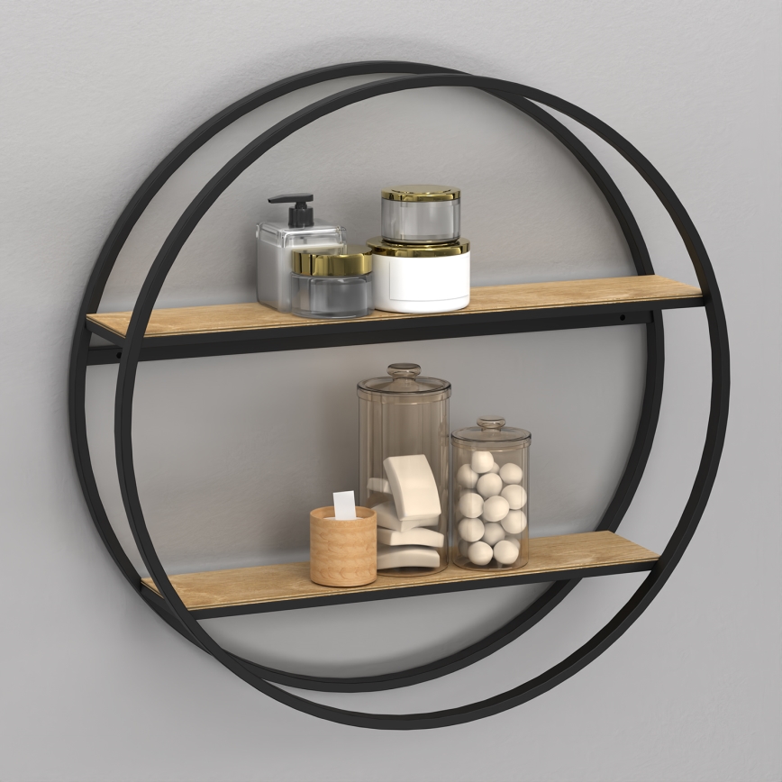 Fali polc SHELF átm. 62,5 cm tölgy