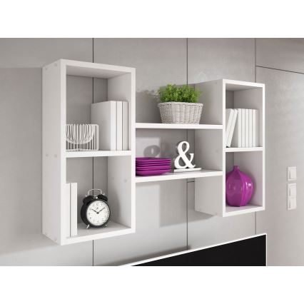 Fali polc TRIO 60x102 cm fehér