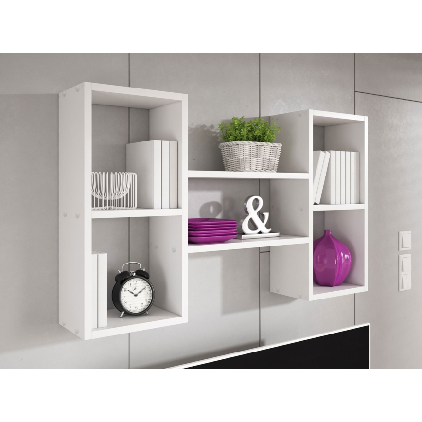 Fali polc TRIO 60x102 cm fehér