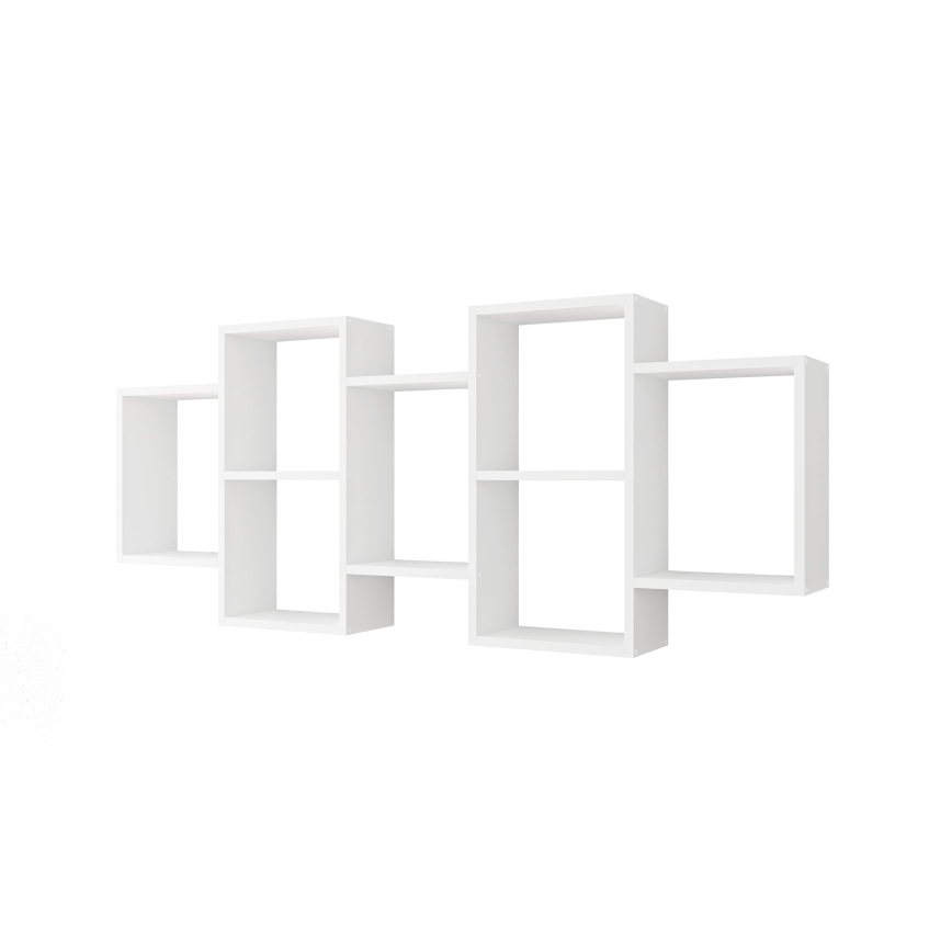 Fali polc TRIO 65x161 cm fehér