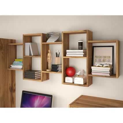 Fali polc TRIO 65x161 cm wotan tölgy