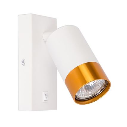 Fali spotlámpa 1xGU10/35W/230V fehér/arany